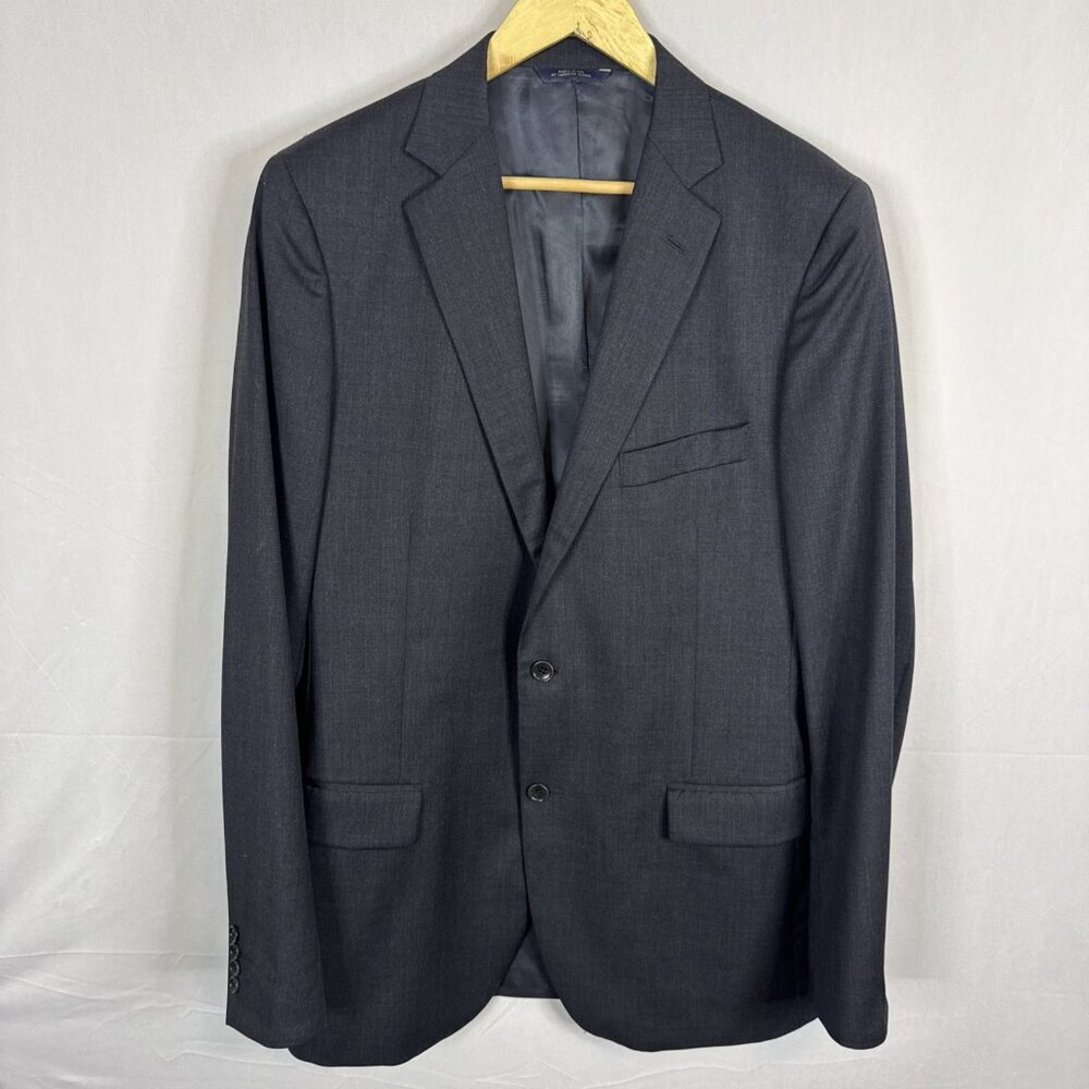 Brooks Brothers 1818 Fitzgerald Blazer‎ 42XL Charcoal Wool USA Made